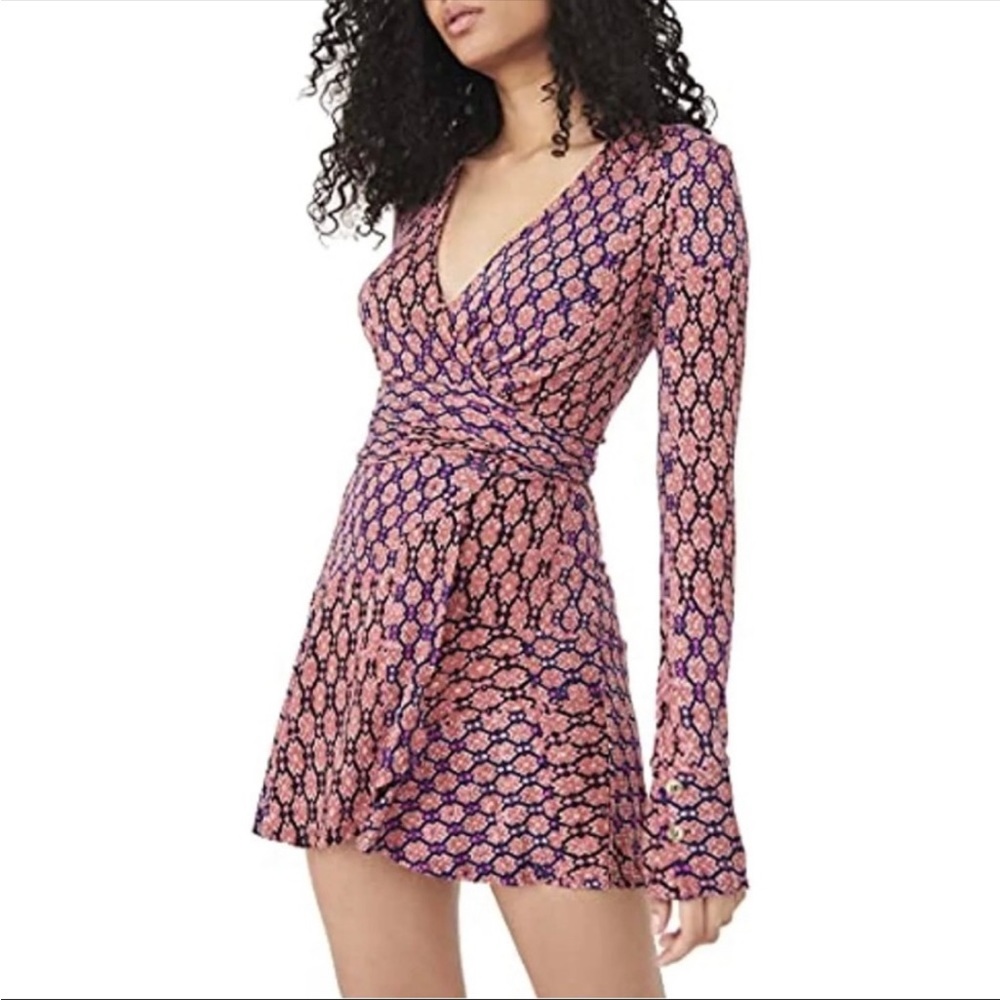 NWOT Free People Rhette Mini Wrap Dress, XS, MSRP $128.00